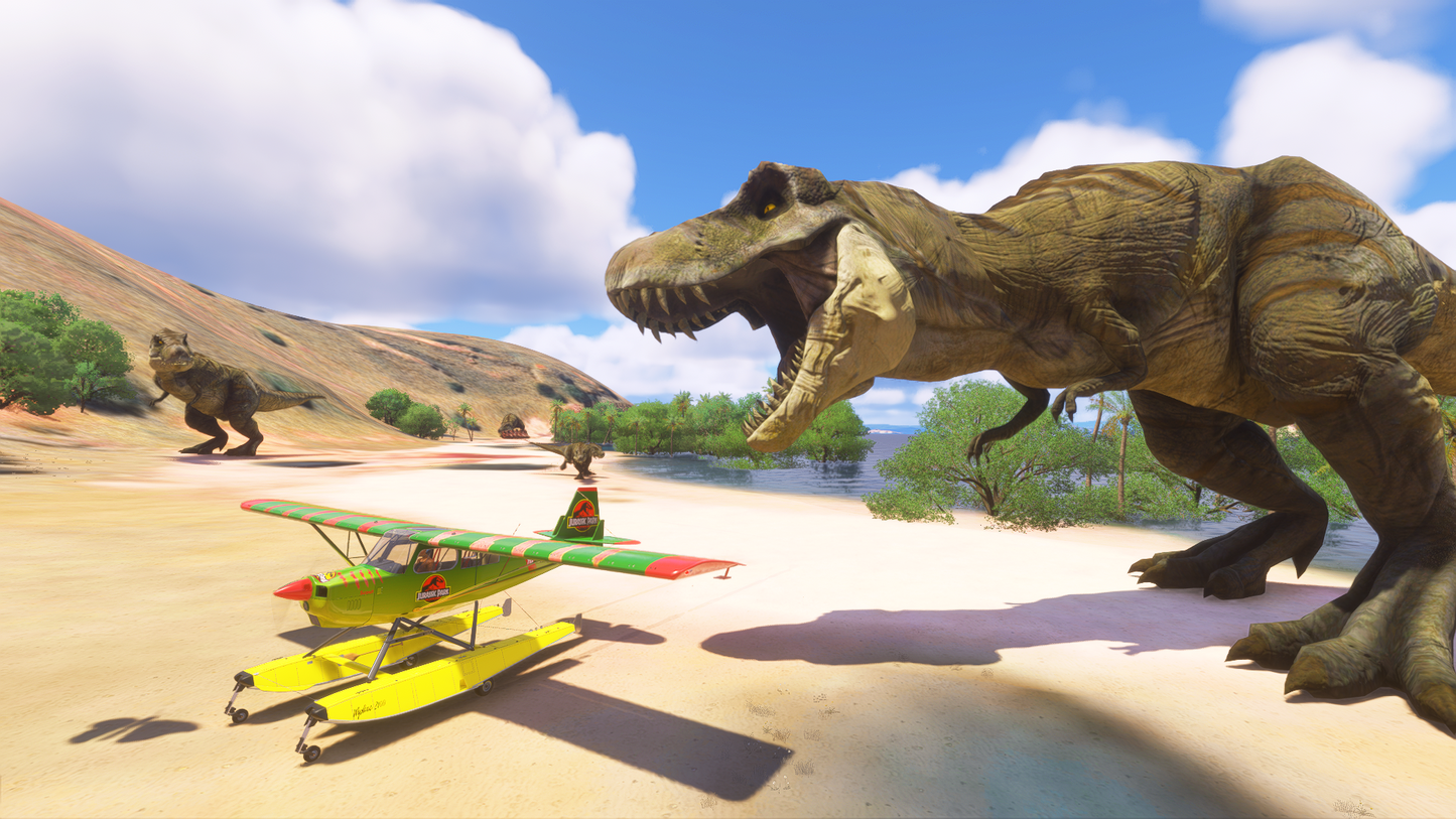 American Champion Scout Jurassic Park Livery Pack(Freeware)