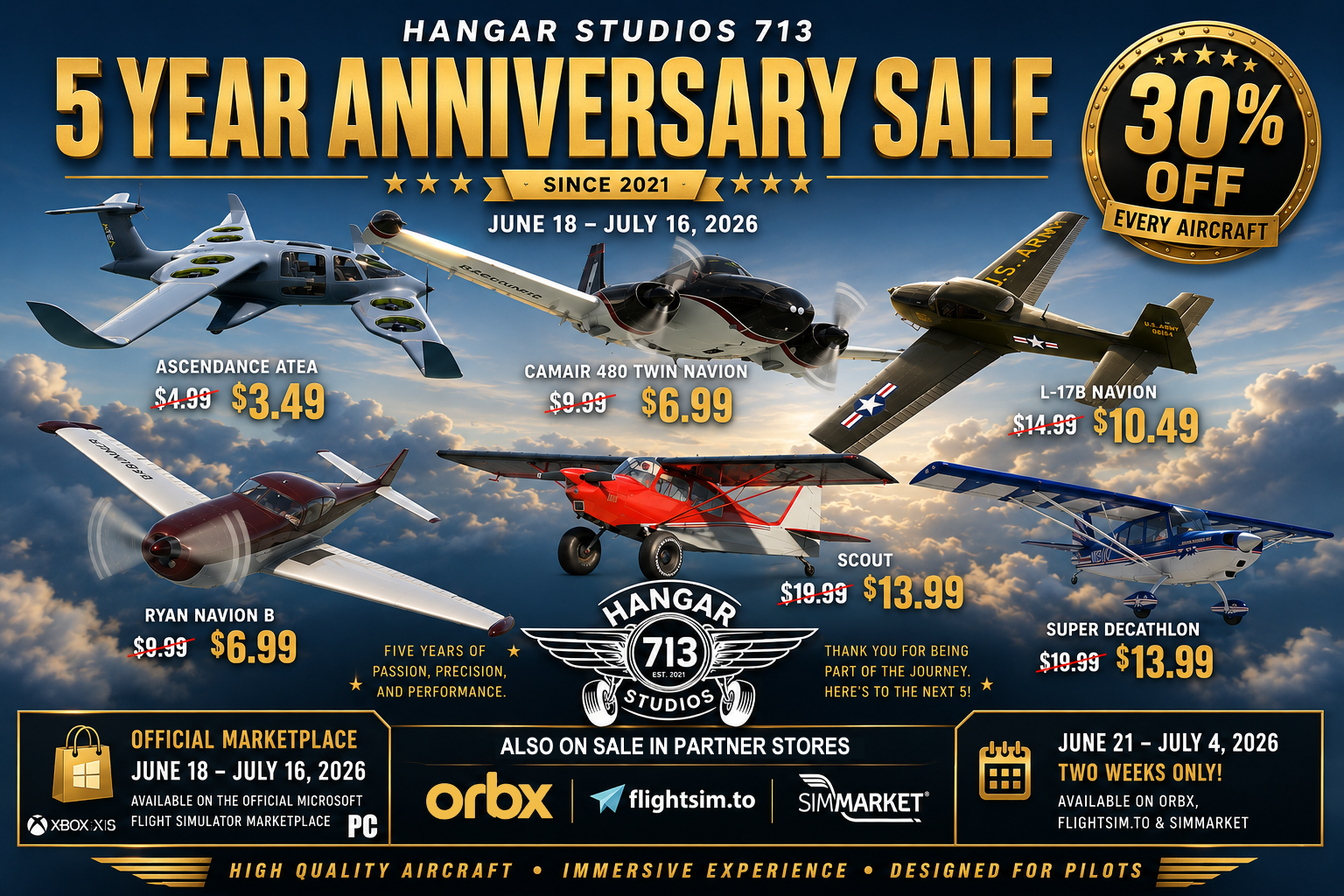 5 Year Anniversary Sale